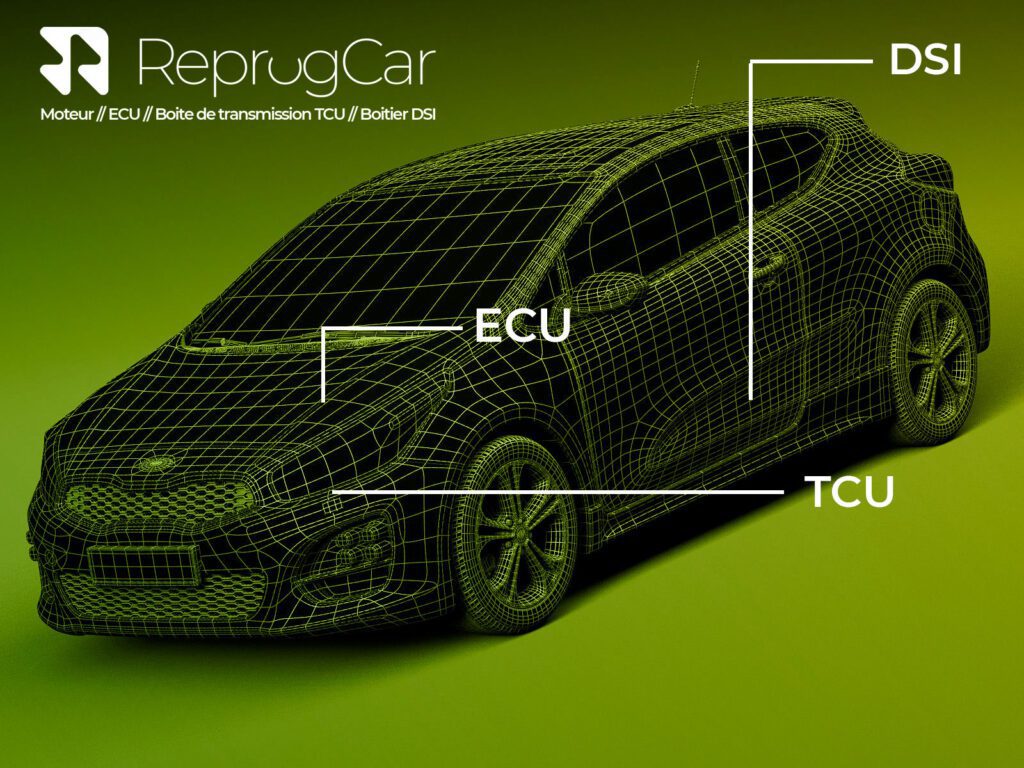 Reprogrammation et adaptation de calculateurs automobiles.